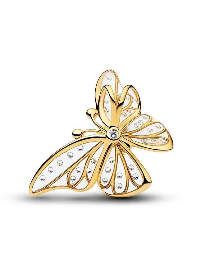 باندورا تعليقة سوار كبيرة الحجم على شكل فراشة مفرّغة التصميم